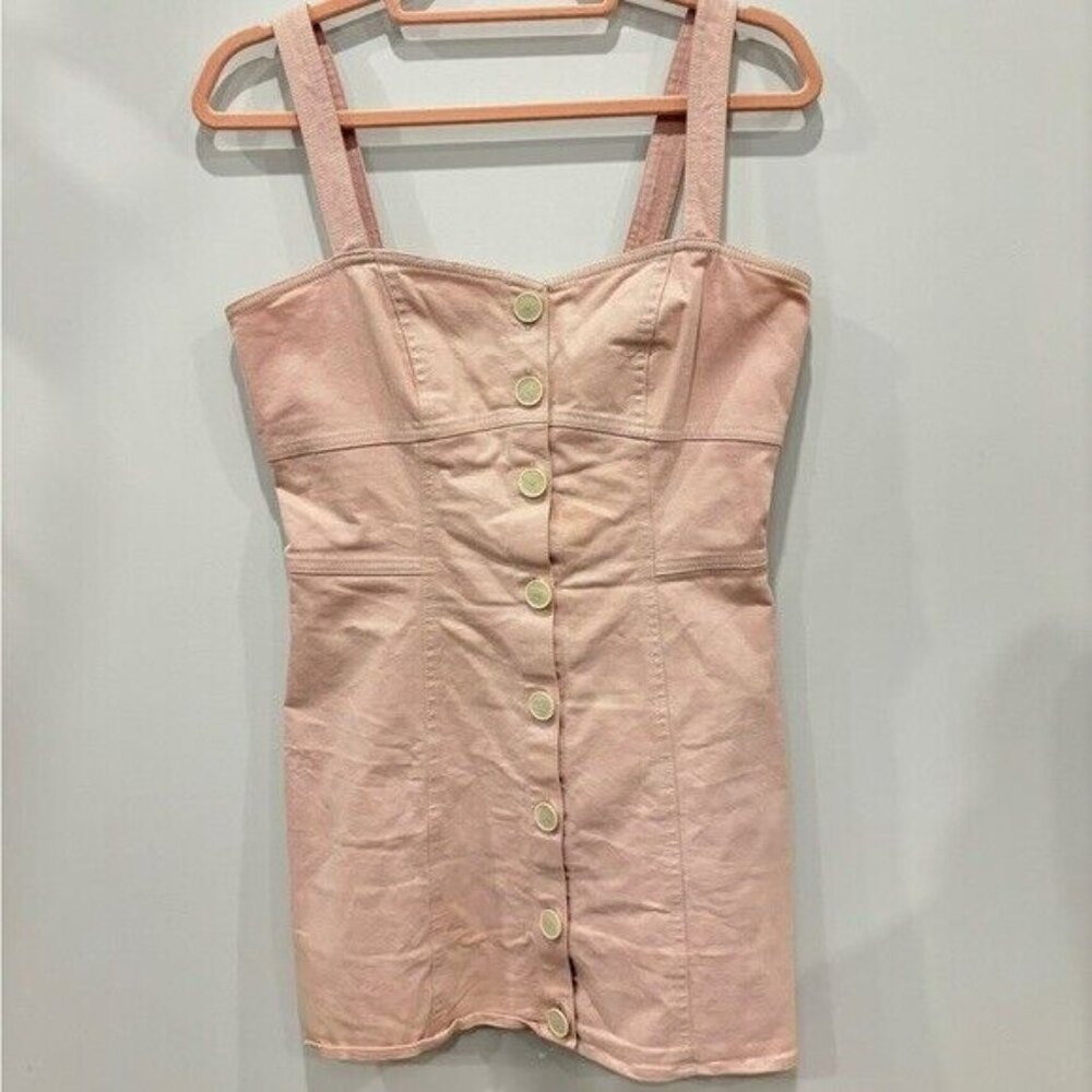 *Intermix Square Neckline Mini Denim Dress - Size Small - Picture 3 of 8